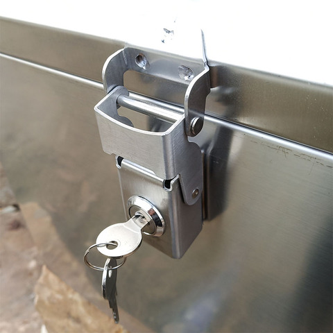 Stainless Steel Lock Side Box Tool Case Bag Part Hardware Motorcycle Aluminum Alloy Toolcase Trunk Fixed Buckle DIY Handmade ► Photo 1/5