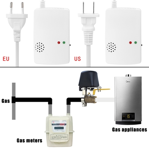 Gas Leak Detector Sensitivity Combustible Alarm Coal Natural Portable Warning ► Photo 1/6