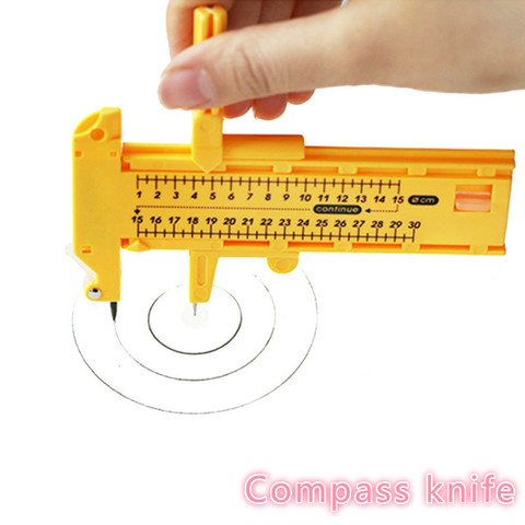 1-30cm Adjustable Compasses Circle Cutter,Sewing Round Cutting Knife Patchwork Scrapbooking Cards Cutters Paper-Cutting Tool. ► Photo 1/6