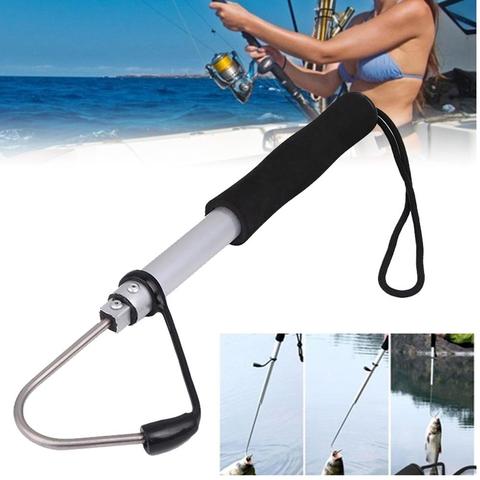 Outdoor Tackle Telescopic Gaff Sea Fishing Hook Sharpened Stainless Fish Tool ► Photo 1/5