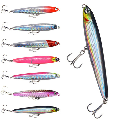 Fishing Lure Pencil Sinking Artificial Bass Tackle Saltwater Trolling Baits New 