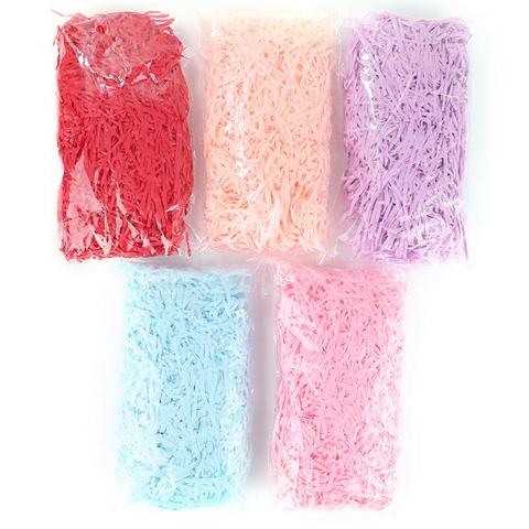 Colorful Shredded Paper Raffia Gift Box Filler Wedding Party Unicorn Party  Decoration Crinkle Cut Paper Shred