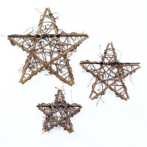 1pcs Plant vine Dried Rattan Star frame Artificial flowers Wreaths Christmas decoration For Home DIY Handmade Door Hanging Decor ► Photo 1/6