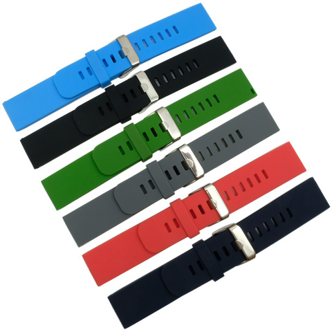 18mm 20mm 22mm Silicone Watchband for Samsung Galaxy Watch 42mm 46mm Active2 40mm 44mm Gear S2 S3 Strap Band Bracelet Active 2 ► Photo 1/6