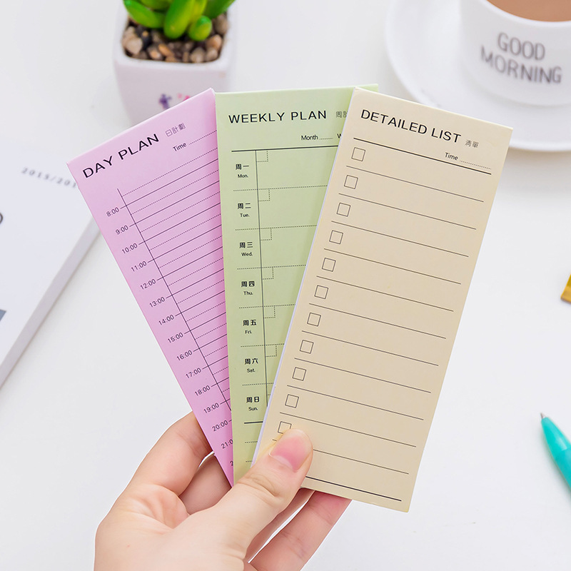 Special Daily Plan To Do List Weekly Monthly Memo Pad Sticky Notes School Office