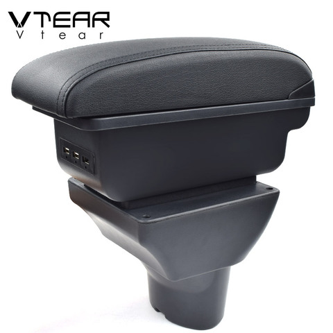 Vtear for Hyundai i20 car armrest leather arm rest usb storage box ABS center console accessories interior parts automobile 2011 ► Photo 1/6