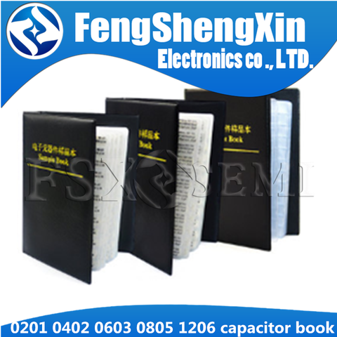 0201 0402 0603 0805 1206 Capacitor Sample Book  0.5pF~10uF SMD Chip Capacitors Assortment Kit  80/90/92values X50pcs 25pcs ► Photo 1/6