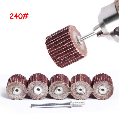 10Pcs Dremel Accessories 240-Grit Sanding Flap Disc Grinding Sanding Flap Wheels Brush Sand Rotary Tool 10 x 10x 3mm ► Photo 1/6