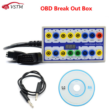 OBDII Protocol Detector Car OBD Break Out Box Breakout Tool OBD2 Pin Out BOX ► Photo 1/6