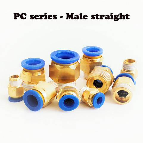 Pneumatic fittings PU 10mm 8mm 6mm 12mm 4mm air water Hose Tube One Touch Straight push-in Fittings Plastic Quick Connector tube ► Photo 1/5