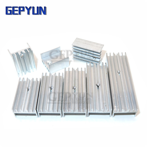 10Pcs 15*10*16/20/22/25/30/35/40/50 Transistor Aluminum Heatsink Radiator With PUMUDDSY For Transistors TO-220 TO220 white ► Photo 1/1