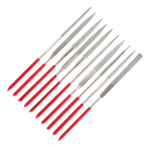 140mm 10PCS Diamond Mini Needle File Set Hand Tools for Ceramic Glass Gem Stone Hobbies and Crafts ► Photo 1/6