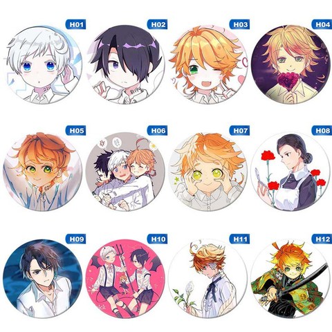 Brooch Badge Anime Promised Neverland