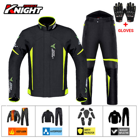 HEROBIKER Motorcycle Jacket Waterproof Moto Jacket Windproof Motorcross  Riding Racing Motorbike Winter Clothing Protective Gear