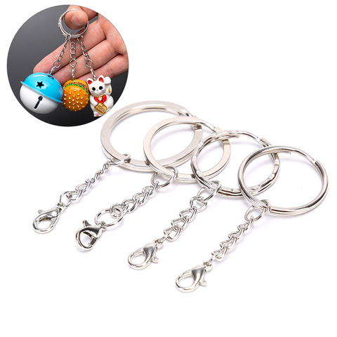 10PCs /lot Key Chains Stainless Alloy Circle DIY 25mm  Keyrings Keychain Diy Accessories Material Hot ► Photo 1/6