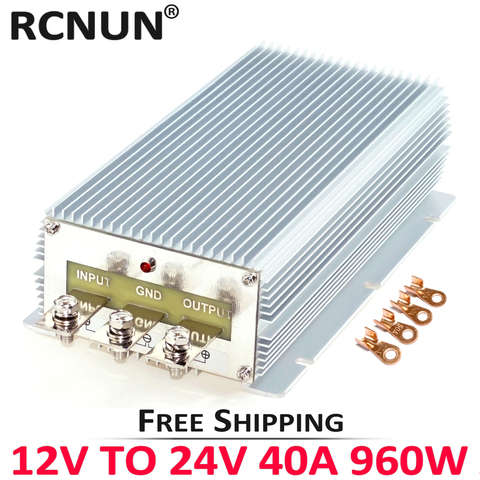 12V to 24V 1A 2A 3A 5A 8A 10A 12A 15A 20A 25A 30A 40A DC-DC Step Up Power Module Boost Voltage Converter for Cars CE RoHS ► Photo 1/6