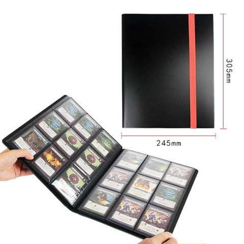 Stylish 20 Pages 360 Grids Capacity Cards Collection Albums for Pocket CCG MTG Magic Yugioh Board Game Cards Book Sleeve Holder ► Photo 1/6