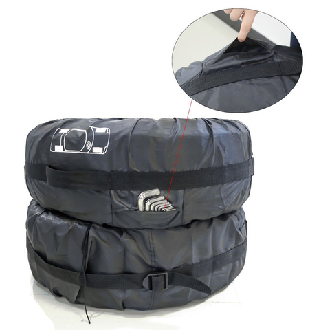 4Pcs Spare Tire Cover Case Polyester Automobile Tires Storage Bag Covers Auto Car Tyre Accessories Vehicle Wheel Rim Protector ► Photo 1/6