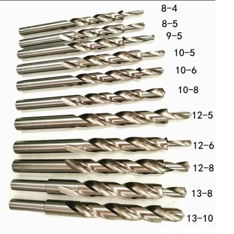 Aluminum Alloy Metal Drill Bit Twist Step Drill Bit 8mm 10mm 12mm 13mm 14mm Metal Drilling Cutting Tools for Metal Aluminum Wood ► Photo 1/4