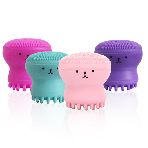 Silicone Face Cleansing Brush Facial Octopus Shape Deep Pore Exfoliating Blackhead Face Scrub Washing Brush Makeup Tool ► Photo 1/6