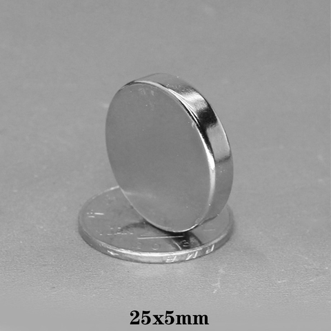 1/2/5/10/20PCS 25x5 mm Permanent Magnetic 25mmx5mm Bulk Steel Round Magnets 25x5mm Neodymium Disc Magnet 25*5 mm circular 25 ► Photo 1/6