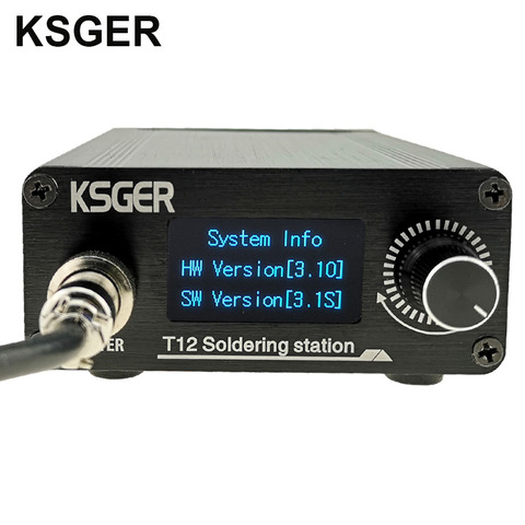 KSGER STM32 V3.1S T12 Soldering Station OLED DIY Aluminum Alloy FX9501 Handle Electric Tools Holder Auto-sleep T12 Iron Tips ► Photo 1/6