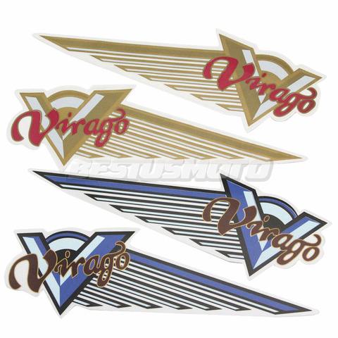 Motorcycl Emblem Badge Fuel Gas Tank Decals Stickers For Yamaha Virago XV125 XV250 XV400 XV535 XV700 ► Photo 1/3