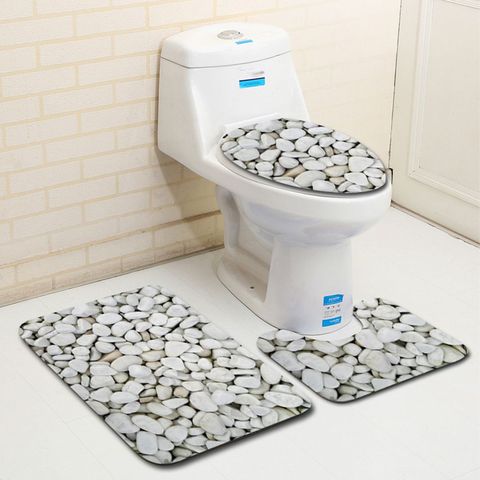 Anti Slip Bath Mats Bathroom Carpet Bathroom 3D Stone Printing Non-Slip Bath Rug Doormats Toilet Rug Bathroom Products ► Photo 1/6