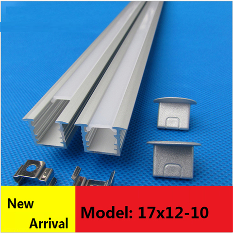 10-40 meters ,40inch/pc 10mm wide 5-24v Strip Embedded aluminium profile, matte diffuser built in cabinet kitchen led channel ► Photo 1/5