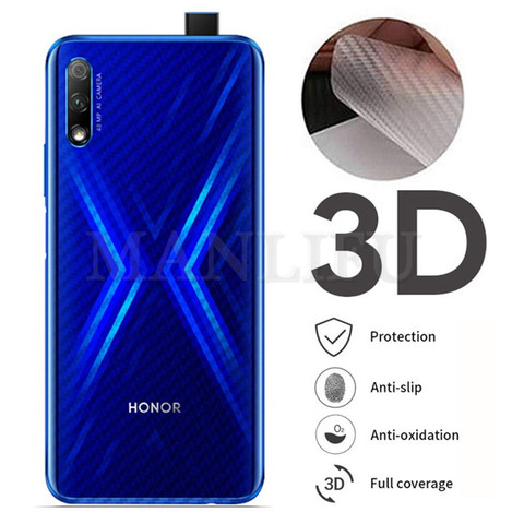 5Pcs/lot 3D Carbon Fiber Back Screen Protector Film For Huawei Honor View 20 9X Pro Full Glass For Huawei P Smart 2022 POT-LX1 ► Photo 1/6