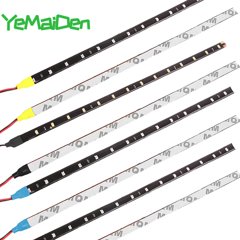 Car LED Strip Styling Decorative Ambient Light 30CM 15 SMD Lamp Waterproof  LED Flexible Atmosphere Light White Red Yellow Bule ► Photo 1/6