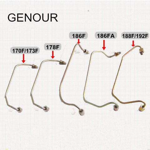 high pressure tubing for Diesel generator 2KW  3KW 5KW ,170F 178F 186F 186FA 188F 192F diesel engine accessories ► Photo 1/6