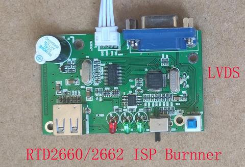 LVDS EDP ISP Programmer Burnner For RTD2660/2662 RTD2537/RTD2185/2195 Driver Board 1920*1080 2560*1600 4K Board Burnner Writer ► Photo 1/5