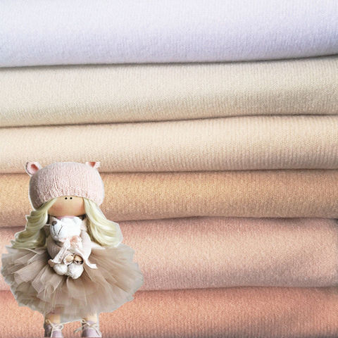 Width 145cm Light Khaki Doll Skin Fleece Fabric Tissu Solid Color Plush Cloth for Sewing Patchwork Quilting Flesh Tissue ► Photo 1/4