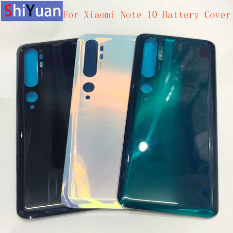 Battery Cover Back Glass Panel Rear Door Housing Case For Xiaomi Mi Note 10 Note 10 Pro Back Battery Cover Door ► Photo 1/6