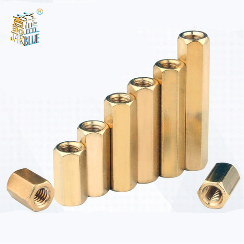 5-50pcs Hex Female to Female M2 M2.5 M3 M4 M5  brass standoff spacer Hexagonal Stud Spacer Hollow Pillars ► Photo 1/4