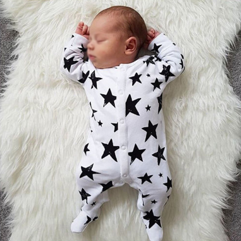 Cotton Bodysuit Newborn Baby Girl Boy Clothes Romper Jumpsuit Playsuit Outfits 