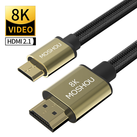 Mini HDMI to HDMI Cable MOSHOU 8K@60Hz 4K@120Hz ► Photo 1/6