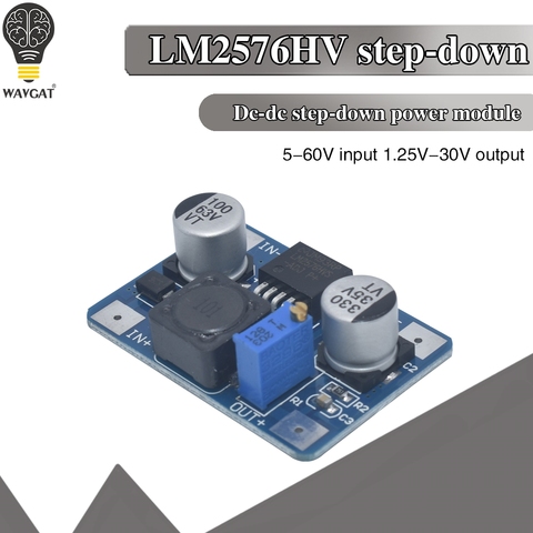 LM2576HV DC-DC Step Down Adjustable Power Supply Buck Module DC-DC 5V-60V Input 1.25V-26V Output ► Photo 1/6