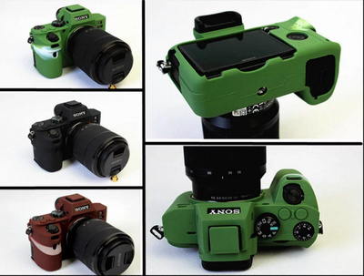 Soft Silicone Rubber Camera Protective Cover Case Bag For Sony A7 Mark II III A7III A7M3 A7R3 A7II A7M2 A7R2 A7S2 A7RII A7R4 M4 ► Photo 1/6