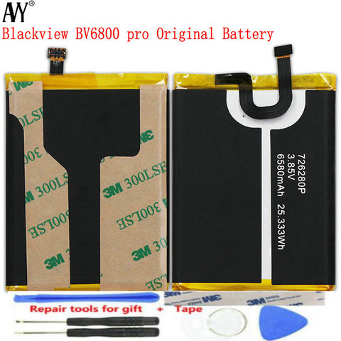 AVY For Blackview BV6800 pro Battery 6580mAh Mobile phone Rechargeable Li-polymer Original Batteries With Tracking Number ► Photo 1/3