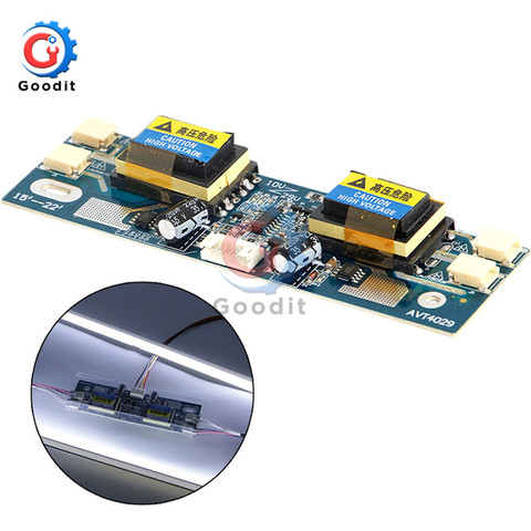 4 lamp universal inver CCFL Inverter Small Mouth 10V-30V Output For 15-24 inch LCD Display Monitor With 4Cord ► Photo 1/6