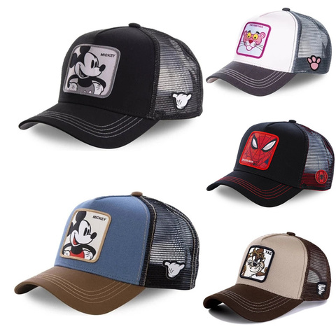 New Brand Anime Cartoon Mickey DONALD Duck Snapback Cotton Baseball Cap Men Women Hip Hop Dad Mesh Hat Trucker Hat Dropshipping ► Photo 1/4