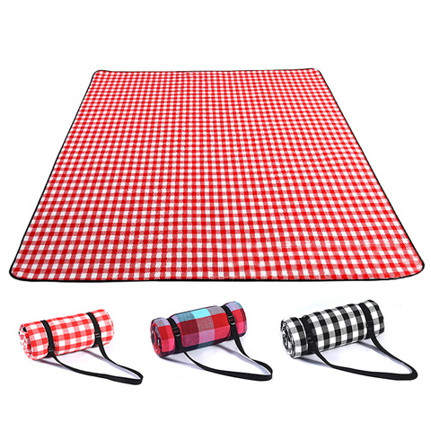 Fold Pad Soft Blanket Outdoor Folding Waterproof Blanket Camping Beach Plaid Picnic Mat ► Photo 1/6