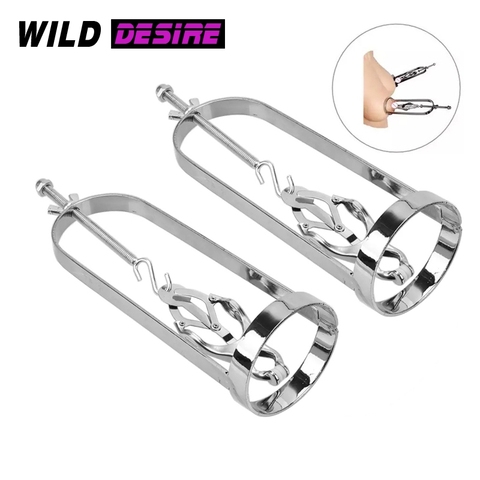 Women Erotik Flirting BDSM Nipple Clamps Chain Nipple Clamp Erotic Tweezers Nipples Sucker Couples Gay BDSM Bondage Restraints ► Photo 1/6