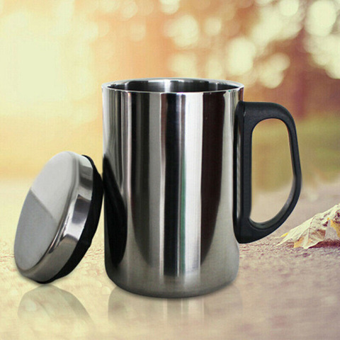 Stainless Steel Insulation Cup Travel Double Wall Mug Lid Thermal Insulated Water Coffee Outdoor Camping Drink Tool ► Photo 1/6