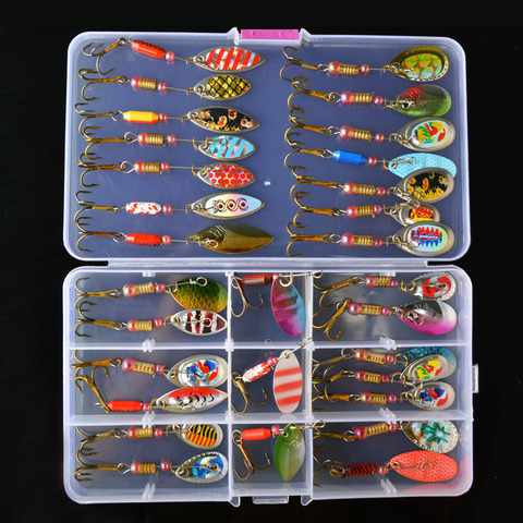 TOMA Spoon Lure Set Spinner bait 2-7g Trout Pike Metal Fishing