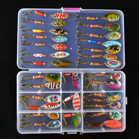 Cheap Full Kit Fishing Lures Set Mixed Hard Plastic Wobblers Metal