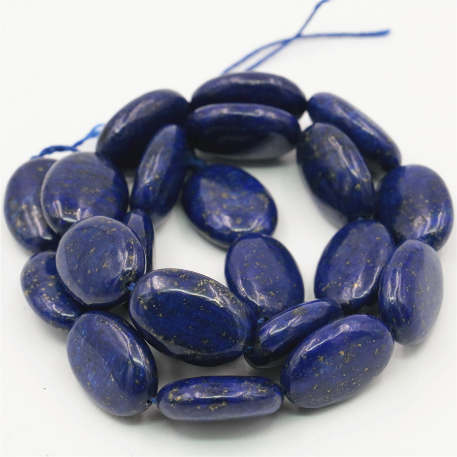 AA 13x18mm Natural Egyptian Lapis Lazuli Gemstone Oval loose Beads 15"