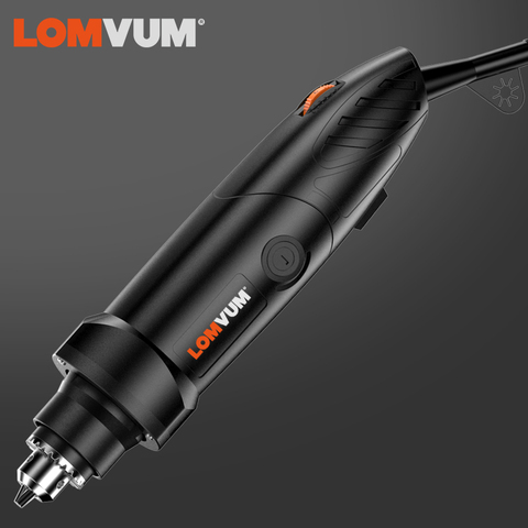 LOMVUM Electric Grinder Dremel Style Mini Drill Rotary Tools Set 350W DIY Grinder 400W 6 Speed Abrasive Tool Engraver Kit Shaft ► Photo 1/6